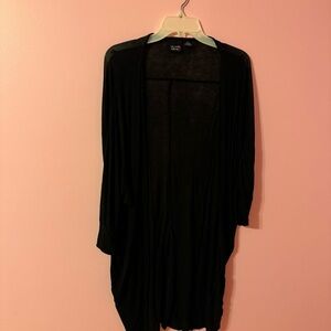 Eye Candy Black Open Front Cardigan